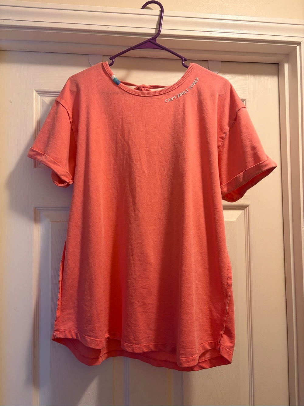 Jadelynn Brooke Coral Short Sleeve Tee